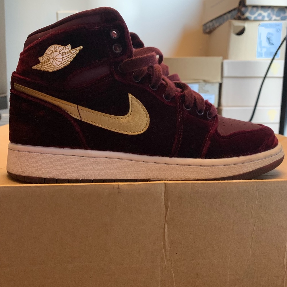 Velvet Air Jordan 1s